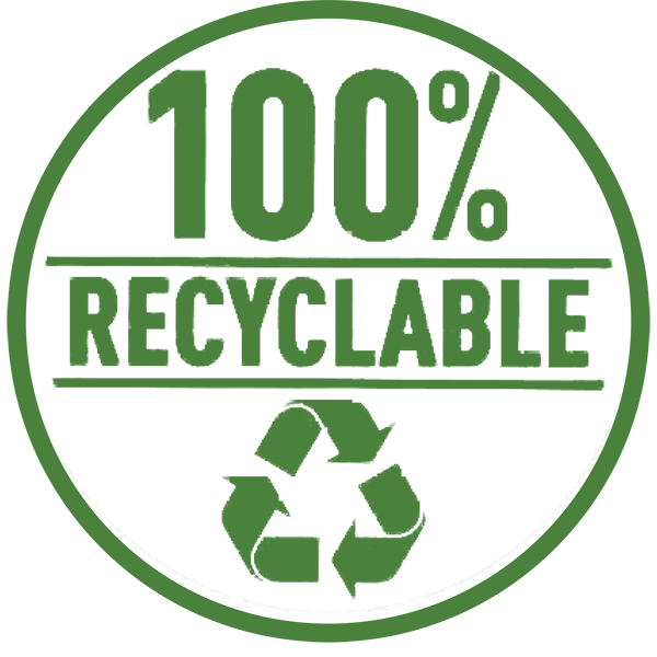 Signet 100% recycelbar
