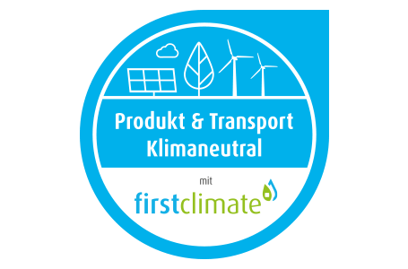 Logo Klimaneutral mit First Climate