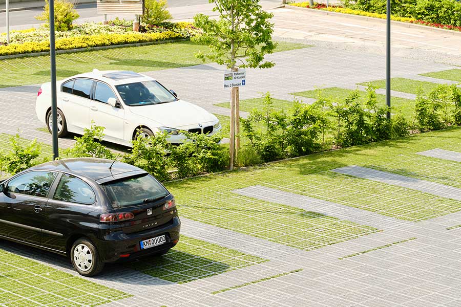 Begrünter TTE® Parkplatz Begrünter TTE® Parkplatz