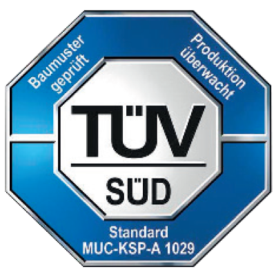 Icon TÜV-certified quality
